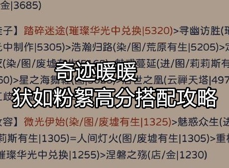 奇迹暖暖犾如粉絮搭配攻略 犾如粉絮高分搭配推荐